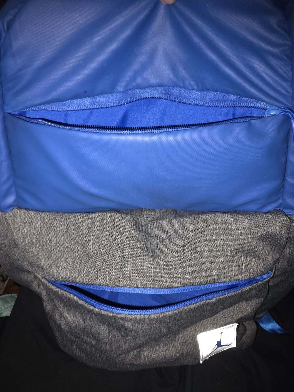 Jordan Blue Polyester Backpack Hyper Royal, - Picture 2 of 6